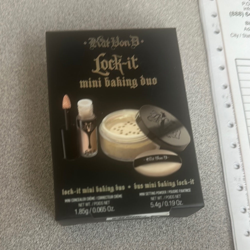 Kat Von D Lock-It Mini Baking Duo - Cream